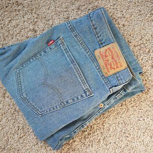 Levis 502 36x30 Taper Fit Blue Jeans Medium Wash